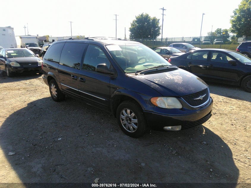 2003 Chrysler Town & Country Limited blue van gasoline 2C8GP64L73R301763 photo #1