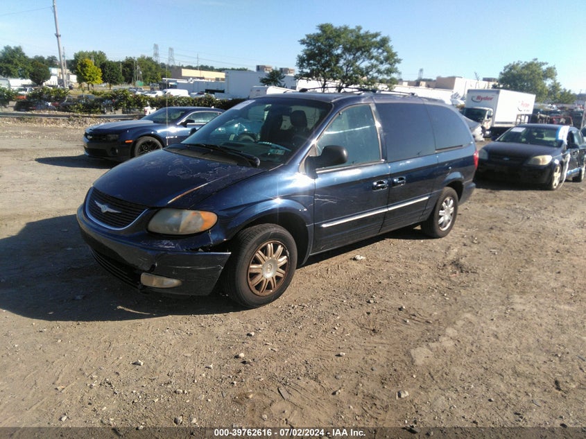 2003 Chrysler Town & Country Limited blue van gasoline 2C8GP64L73R301763 photo #3