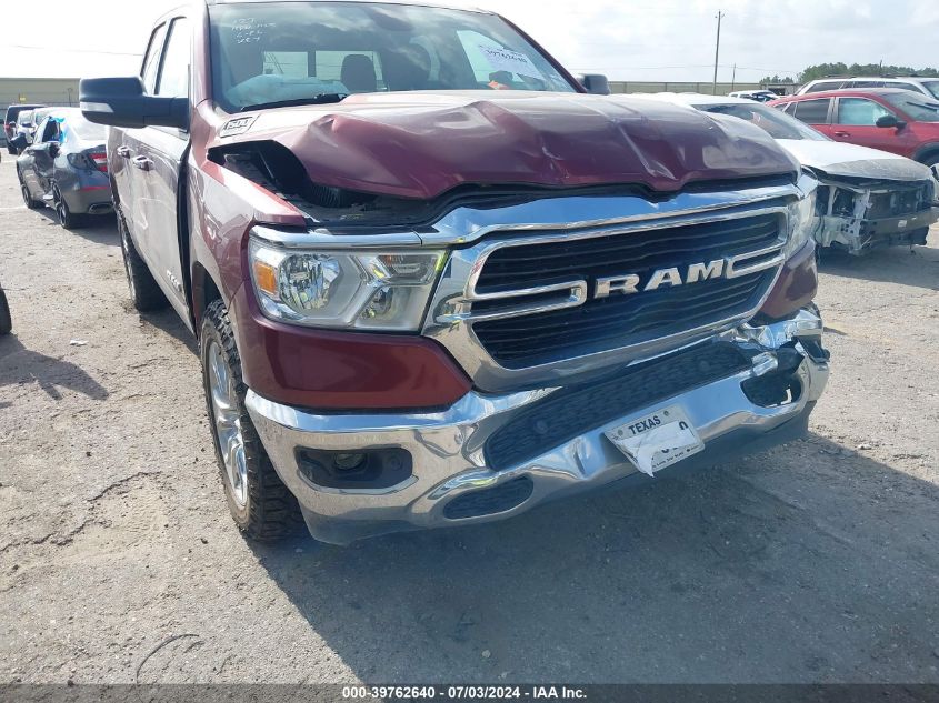 2019 Ram 1500 Big Horn/Lone Star Quad Cab 4X2 6'4 Box VIN: 1C6RREBT7KN821708 Lot: 39762640