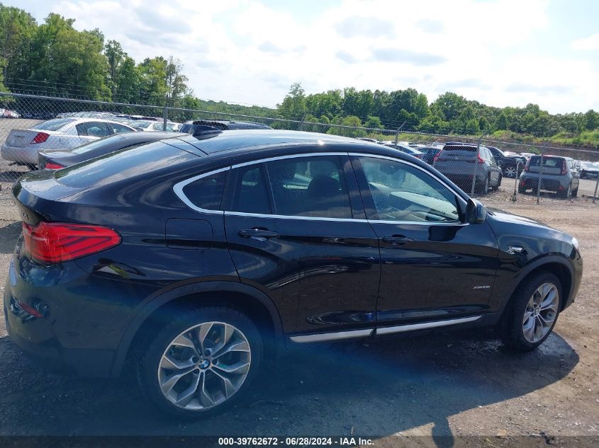 2018 BMW X4 xDrive28I VIN: 5UXXW3C54J0T82815 Lot: 39762672