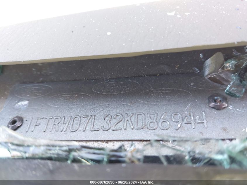 2002 Ford F150 Supercrew VIN: 1FTRW07L32KD86944 Lot: 39762690