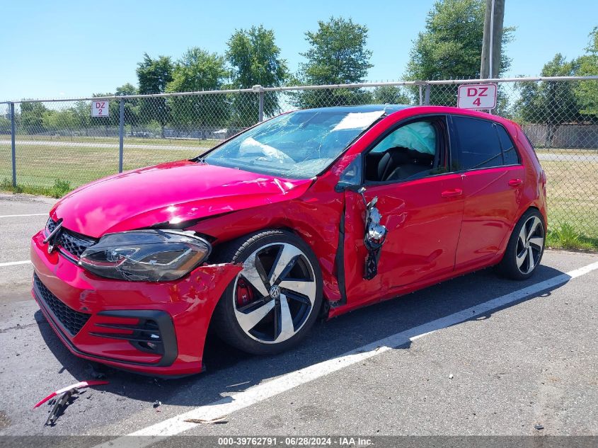 2019 Volkswagen Golf Gti 2.0T Autobahn/2.0T Rabbit Edition/2.0T S/2.0T Se VIN: 3VW6T7AU1KM002381 Lot: 39762791