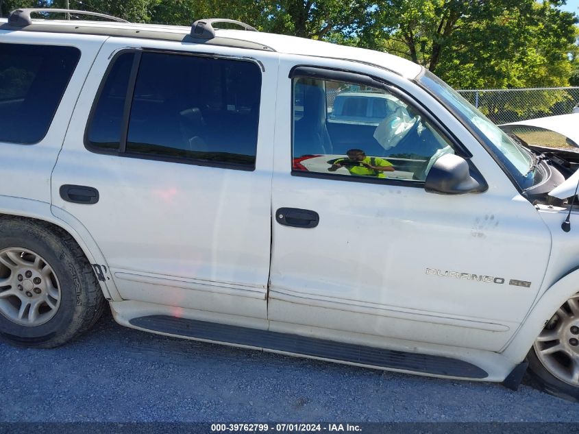 2001 Dodge Durango VIN: 1B4HS28N61F626639 Lot: 39762799
