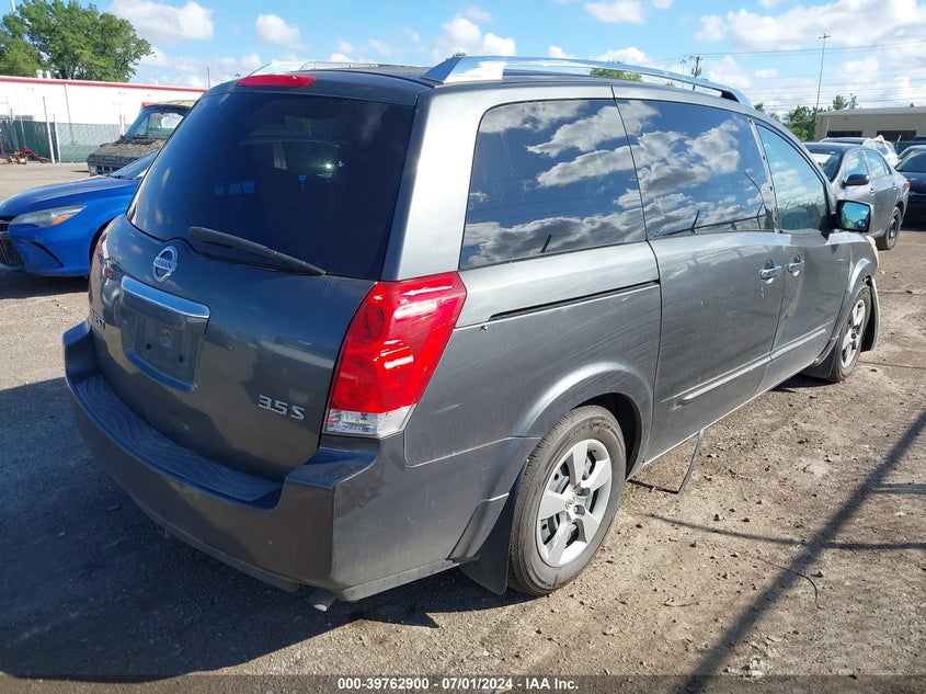 2008 Nissan Quest 3.5 S VIN: 5N1BV28U78N113175 Lot: 39762900