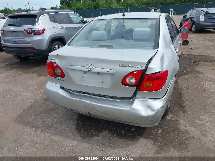 2004 Toyota Corolla Le VIN: 2T1BR32E64C186048 Lot: 39762901