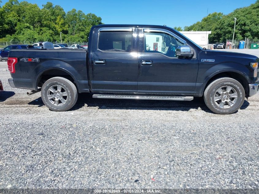 2016 Ford F-150 Lariat VIN: 1FTEW1EF2GFA61994 Lot: 39762949