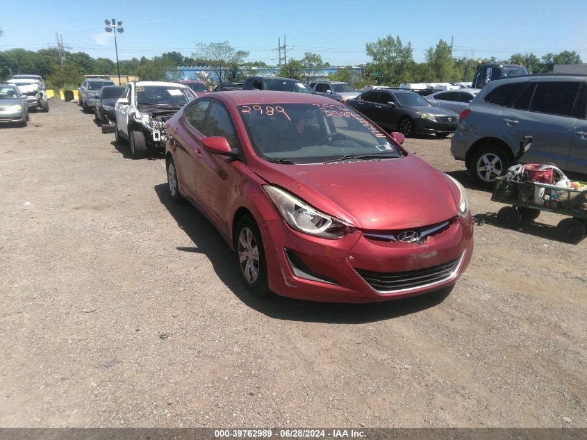 5NPDH4AE9GH751770 2016 HYUNDAI ELANTRA - Image 1