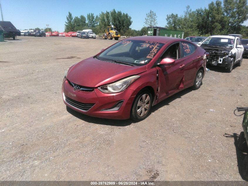 5NPDH4AE9GH751770 2016 HYUNDAI ELANTRA - Image 2