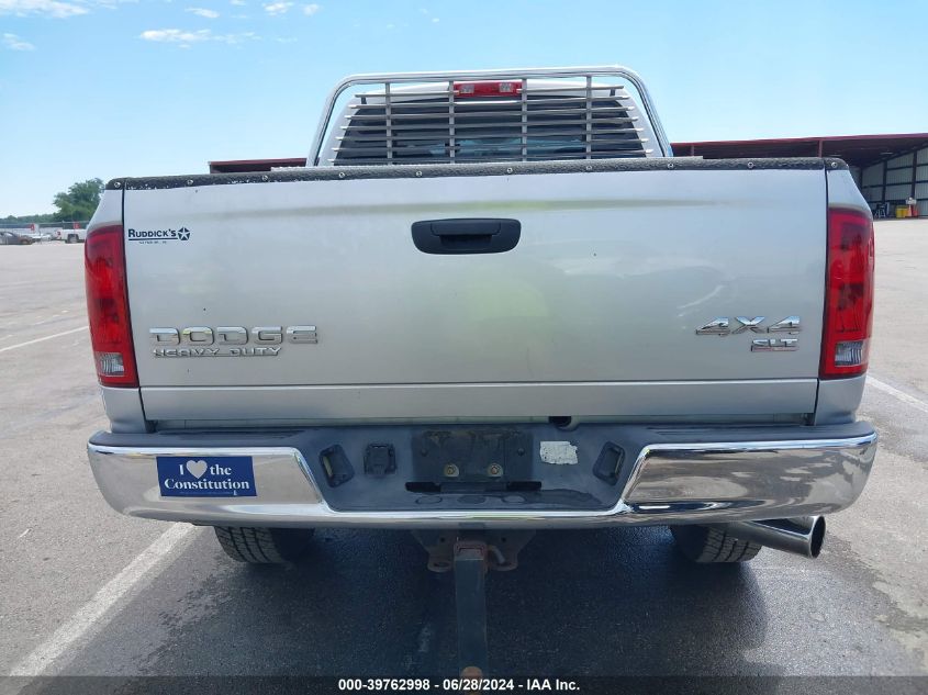 2003 Dodge Ram 2500 St/Slt VIN: 3D7KU28C23G789829 Lot: 39762998