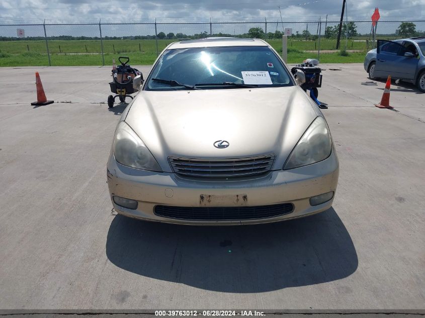 2004 Lexus Es 330 VIN: JTHBA30G940015007 Lot: 39763012