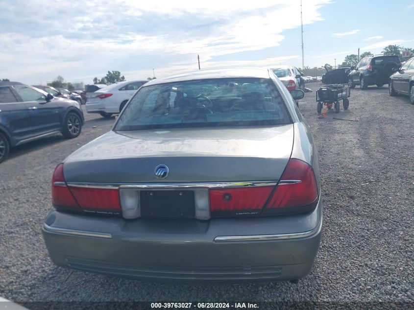 2001 Mercury Grand Marquis Ls VIN: 2MEFM75W51X694173 Lot: 39763027