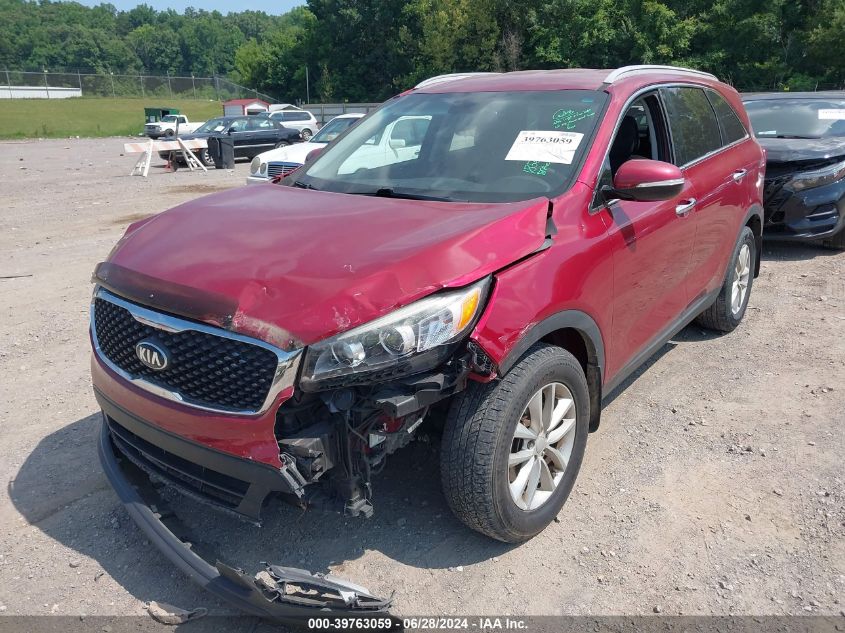 2016 Kia Sorento 2.4L Lx VIN: 5XYPG4A33GG178189 Lot: 39763059