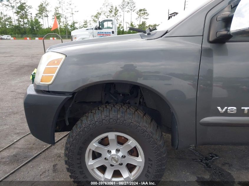 2005 Nissan Titan Se VIN: 1N6BA06B05N553818 Lot: 39763061