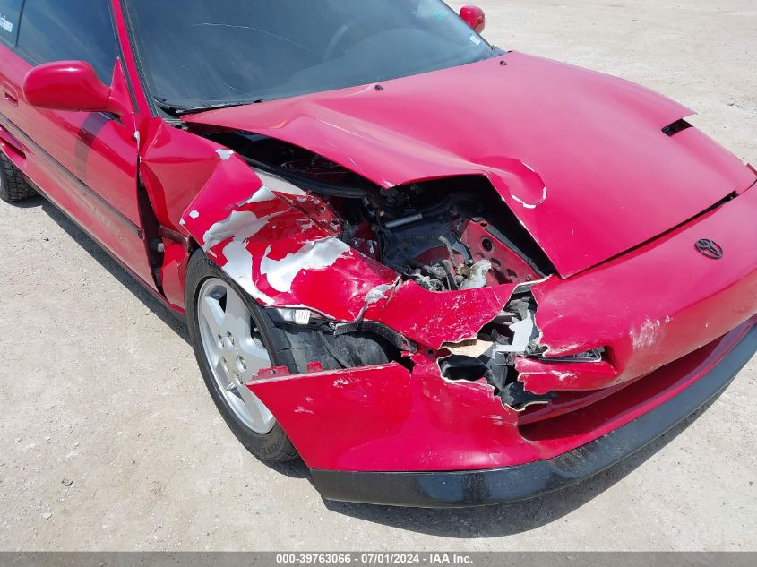 1991 Toyota Mr2 Sport Roof VIN: JT2SW22N5M0011215 Lot: 39763066