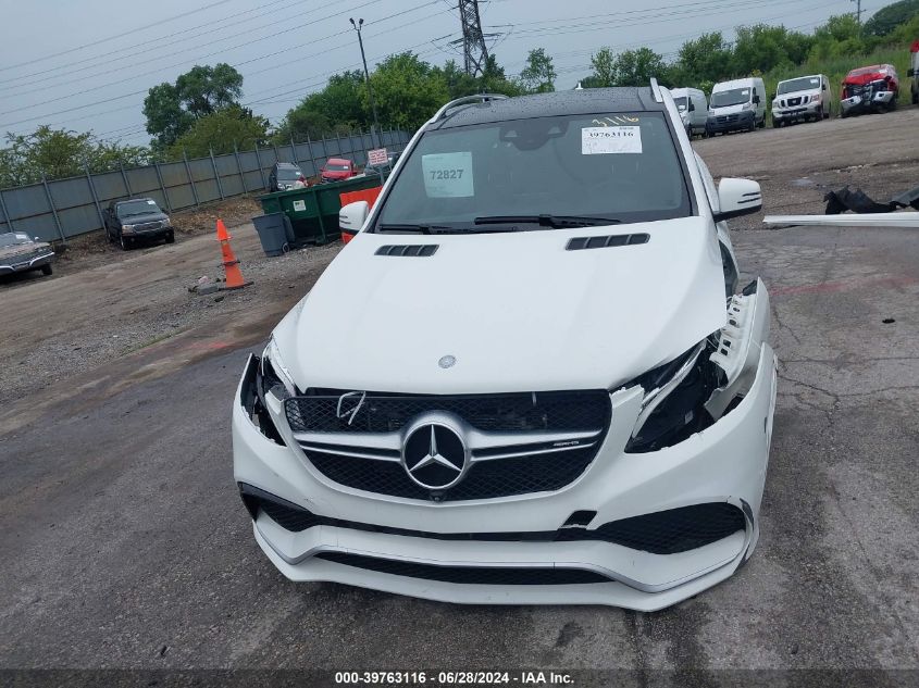 2016 Mercedes-Benz Amg Gle 63 4Matic VIN: 4JGDA7EBXGA682399 Lot: 39763116