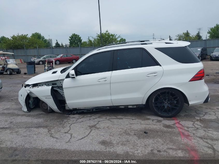 2016 Mercedes-Benz Amg Gle 63 4Matic VIN: 4JGDA7EBXGA682399 Lot: 39763116