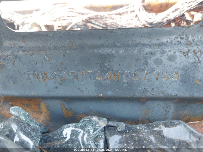 2010 Nissan Rogue S VIN: JN8AS5MT4AW001946 Lot: 39763143