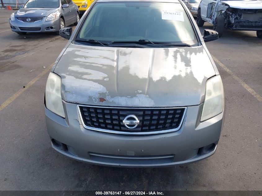 2008 Nissan Sentra 2.0 VIN: 3N1AB61E48L648342 Lot: 39763147