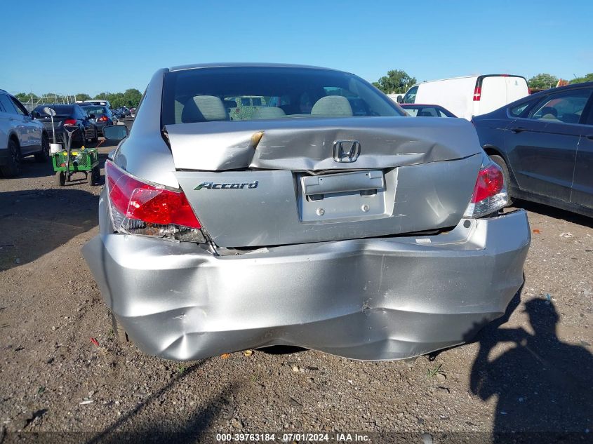 2010 Honda Accord 2.4 Lx VIN: 1HGCP2F39AA078456 Lot: 39763184