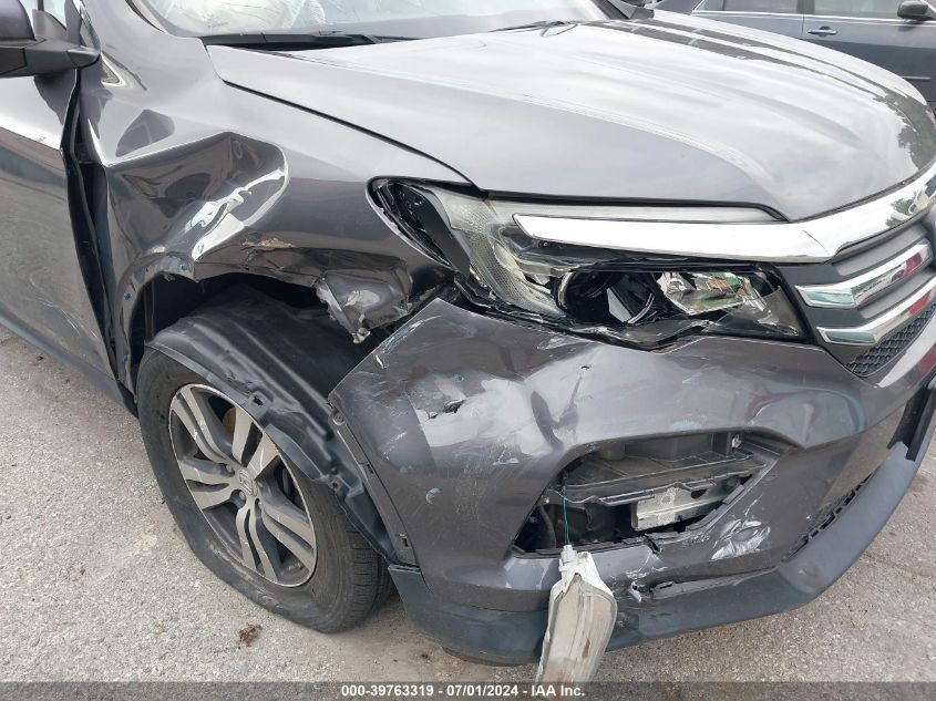 2018 Honda Pilot Ex-L VIN: 5FNYF6H55JB018193 Lot: 39763319