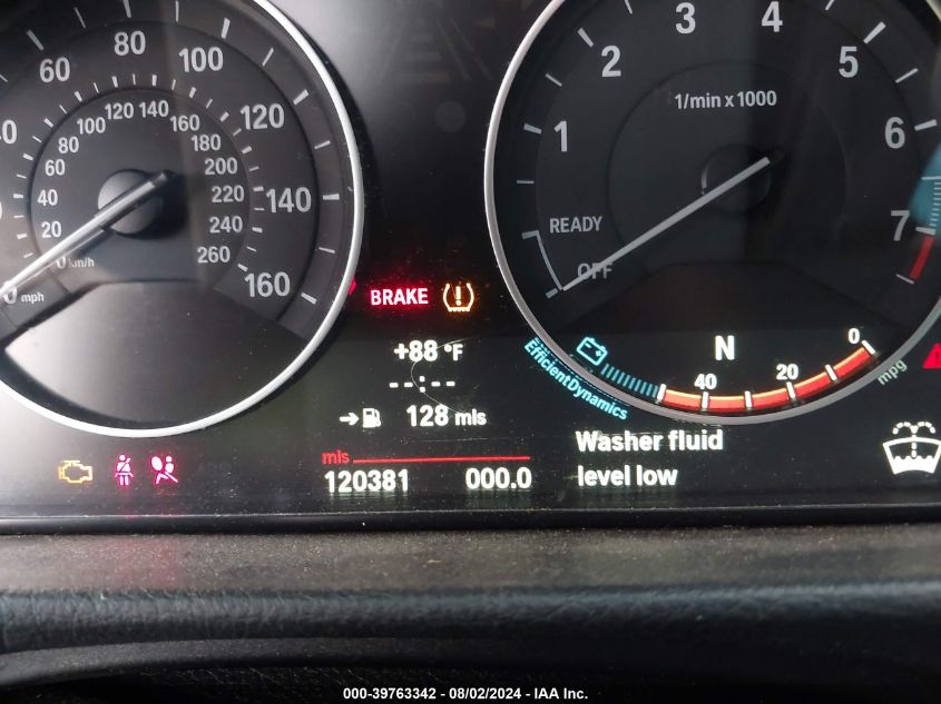 2013 BMW 328I xDrive VIN: WBA3B5G56DNS04457 Lot: 39763342