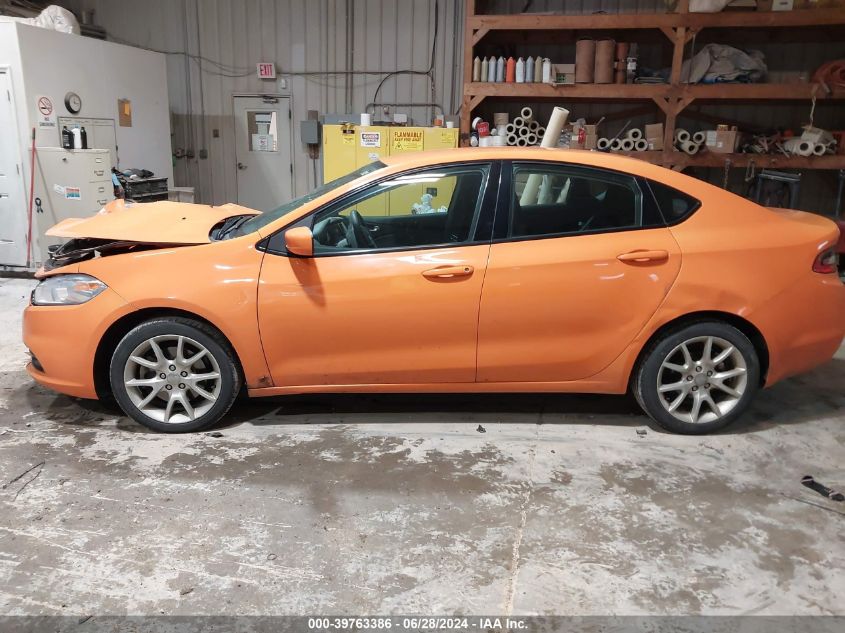 2013 Dodge Dart Sxt VIN: 1C3CDFBA8DD187954 Lot: 39763386