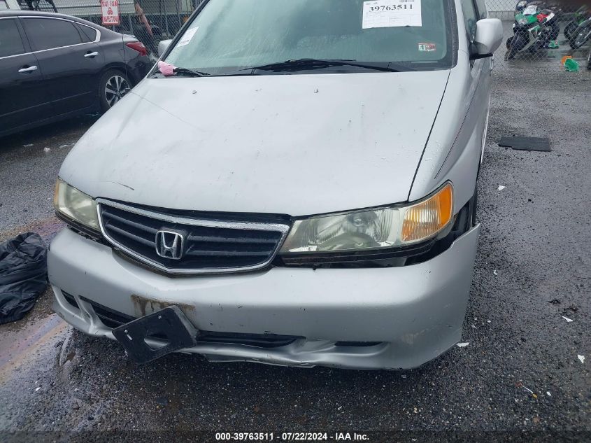 2002 Honda Odyssey Ex VIN: 5FNRL18622B018629 Lot: 39763511