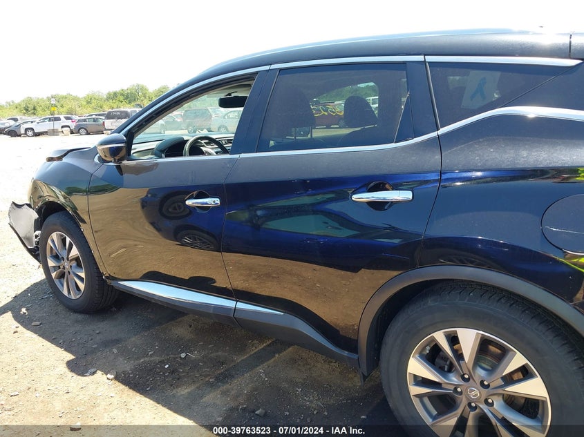 2015 Nissan Murano Sl VIN: 5N1AZ2MH9FN275640 Lot: 39763523