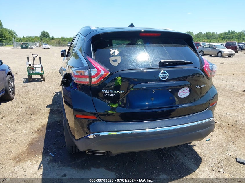 2015 Nissan Murano Sl VIN: 5N1AZ2MH9FN275640 Lot: 39763523