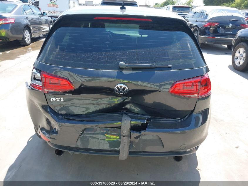 2016 Volkswagen Golf Gti S 4-Door VIN: 3VW4T7AU3GM024588 Lot: 39763529