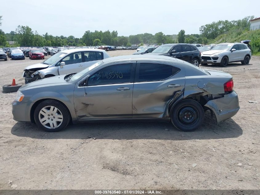 2012 Dodge Avenger Se VIN: 1C3CDZAB1CN220264 Lot: 39763540