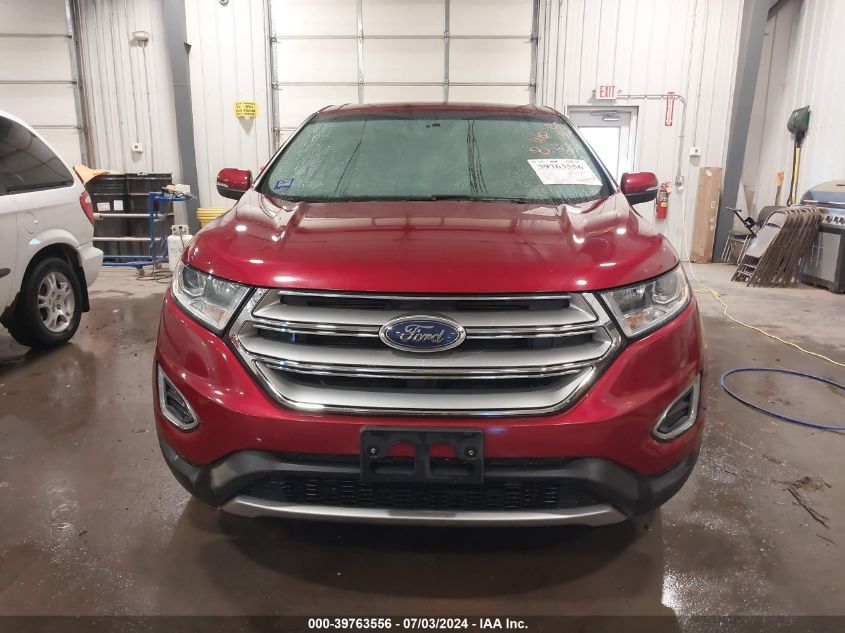 2015 Ford Edge Titanium VIN: 2FMTK4K96FBB48313 Lot: 39763556