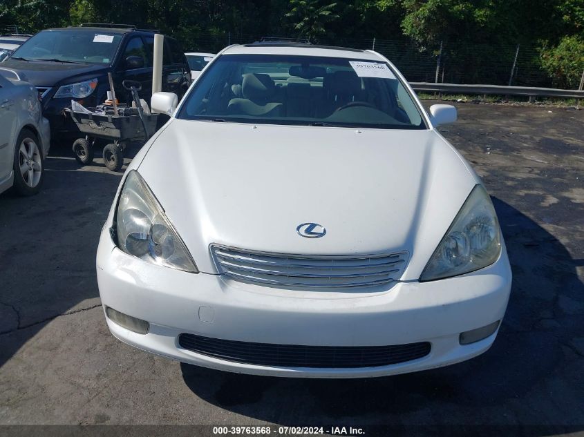 2004 Lexus Es 330 VIN: JTHBA30G840023504 Lot: 39763568
