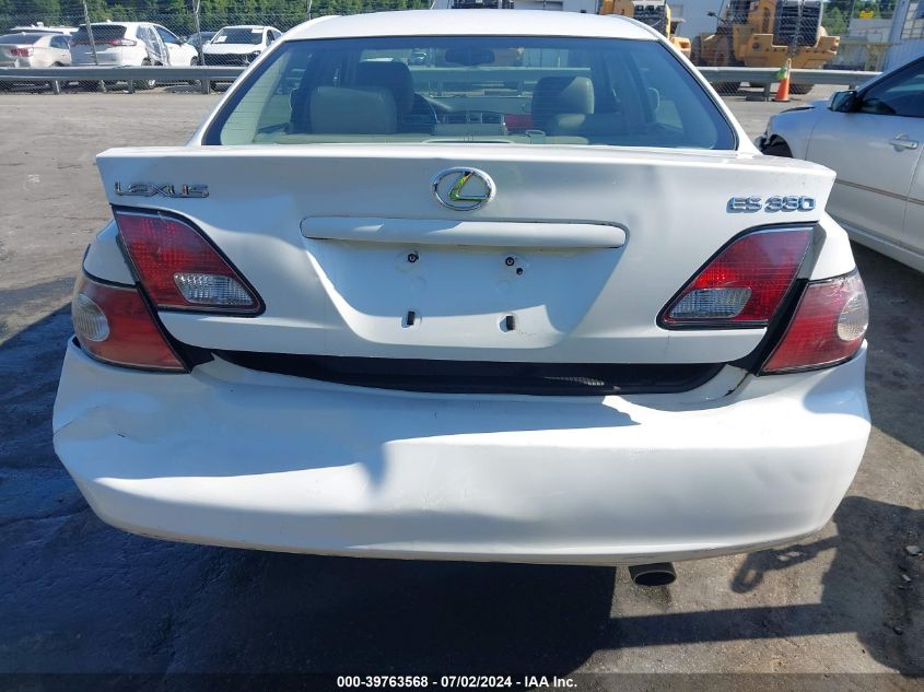 2004 Lexus Es 330 VIN: JTHBA30G840023504 Lot: 39763568
