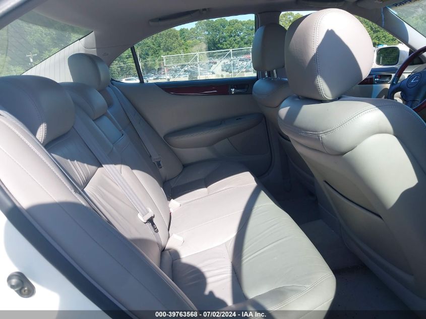 2004 Lexus Es 330 VIN: JTHBA30G840023504 Lot: 39763568