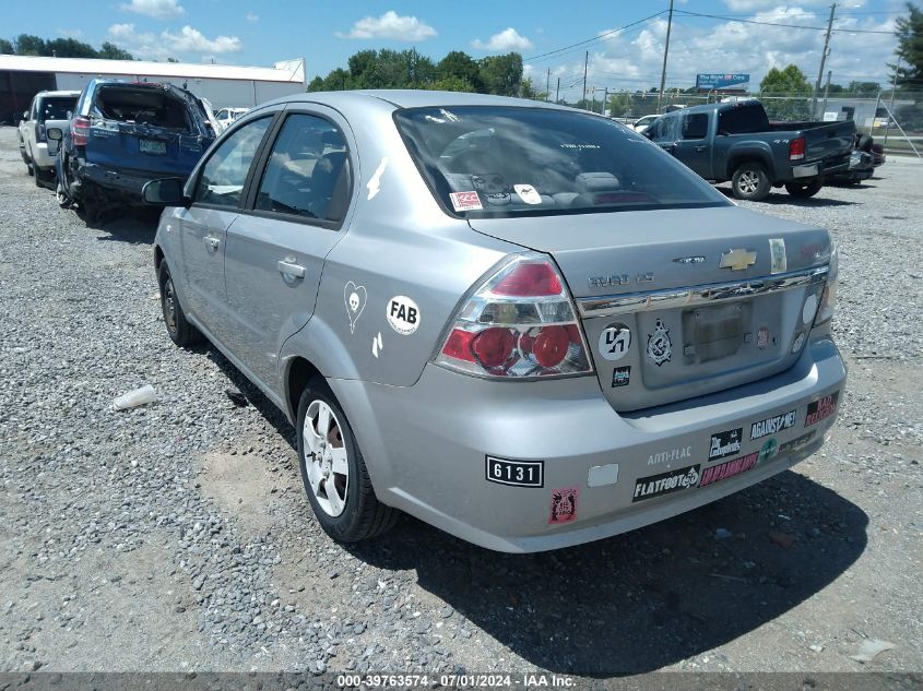 KL1TD56667B106226 | 2007 CHEVROLET AVEO