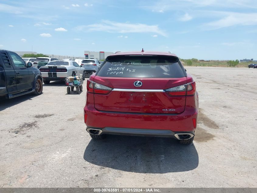 2016 Lexus Rx 350 VIN: 2T2BZMCA9GC024142 Lot: 39763591