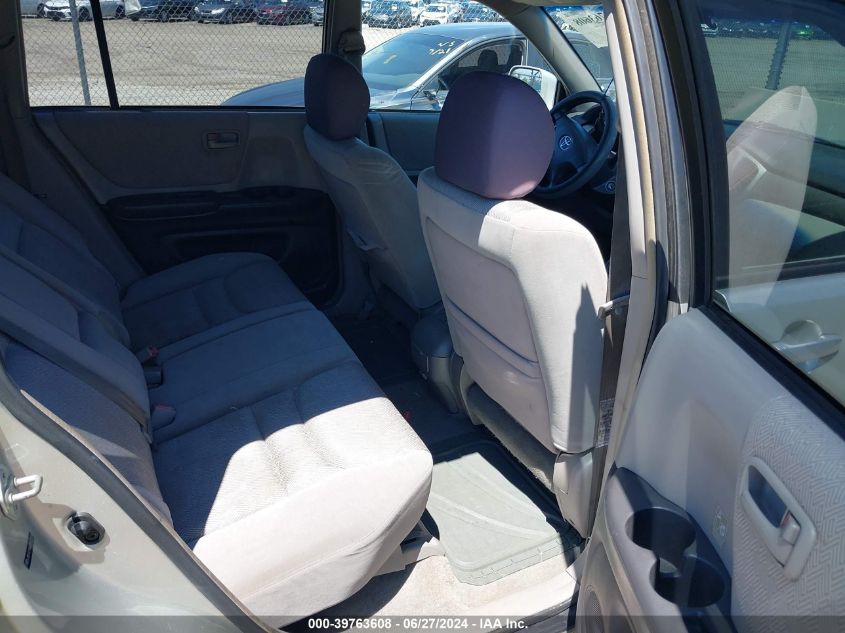 2003 Toyota Highlander V6 VIN: JTEGF21A630118585 Lot: 39763608