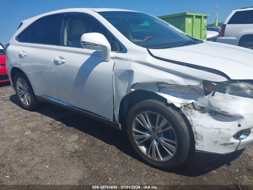 2012 Lexus Rx 450H VIN: JTJZB1BA5C2006332 Lot: 39763658