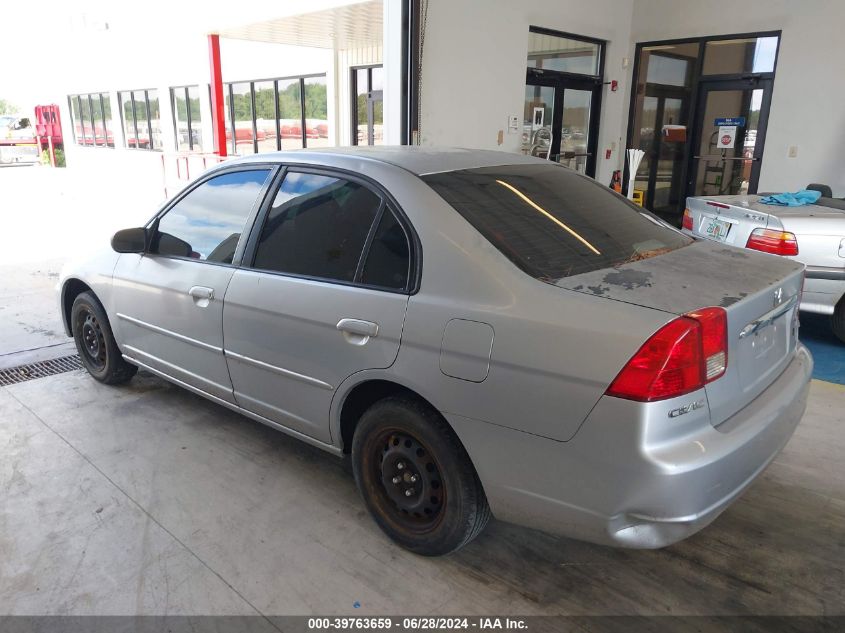 2003 Honda Civic Lx VIN: 2HGES16513H520301 Lot: 39763659