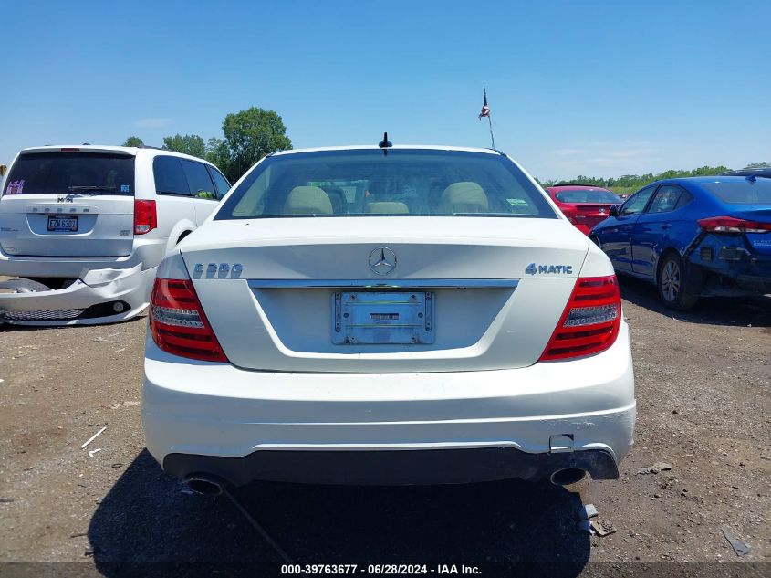 2012 Mercedes-Benz C 300 Luxury 4Matic/Sport 4Matic VIN: WDDGF8BB9CR230524 Lot: 39763677