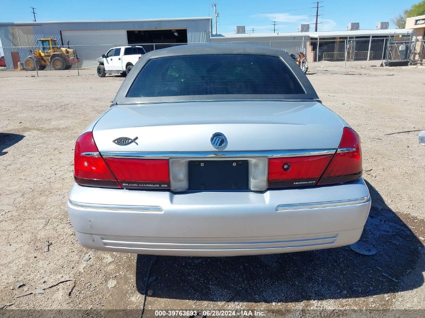 2001 Mercury Grand Marquis Gs VIN: 2MEFM74W11X628544 Lot: 39763693