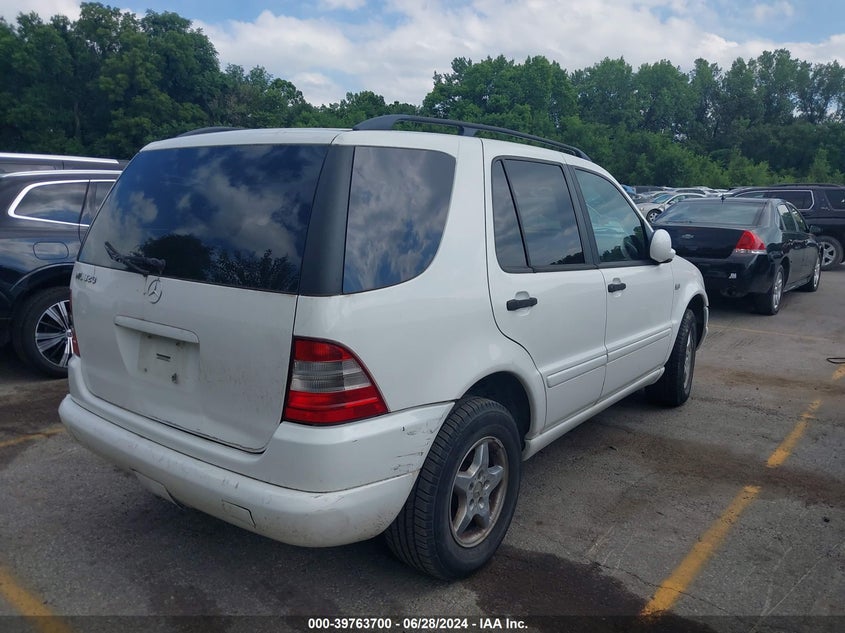 2000 Mercedes-Benz Ml 320 VIN: 4JGAB54E9YA217727 Lot: 39763700