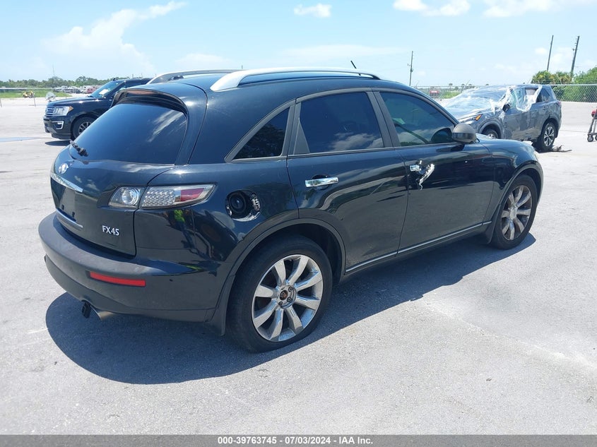 2005 Infiniti Fx45 VIN: JNRBS08W55X401666 Lot: 39763745