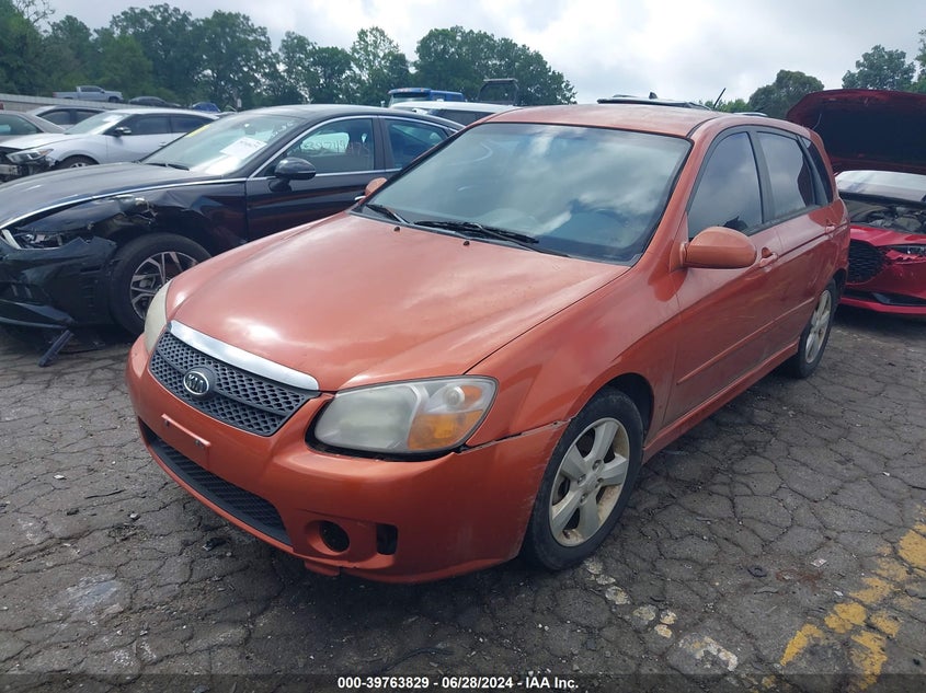 2007 Kia Spectra Sx VIN: KNAFE161675003173 Lot: 39763829