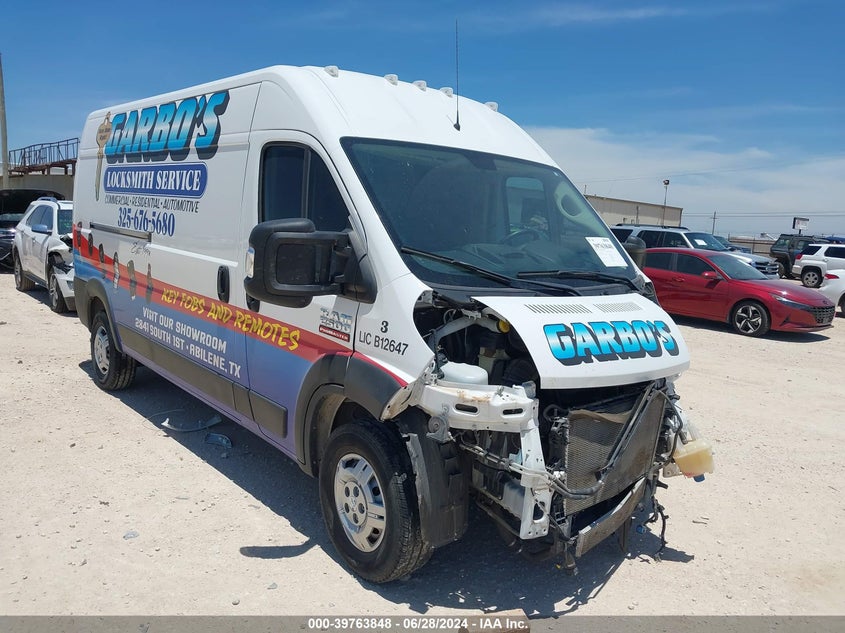 2021 Ram Promaster 2500 High Roof 159 Wb VIN: 3C6LRVDG9ME555055 Lot: 39763848