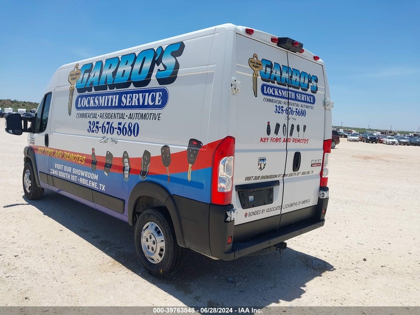 2021 Ram Promaster 2500 High Roof 159 Wb VIN: 3C6LRVDG9ME555055 Lot: 39763848