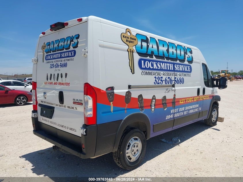 2021 Ram Promaster 2500 High Roof 159 Wb VIN: 3C6LRVDG9ME555055 Lot: 39763848