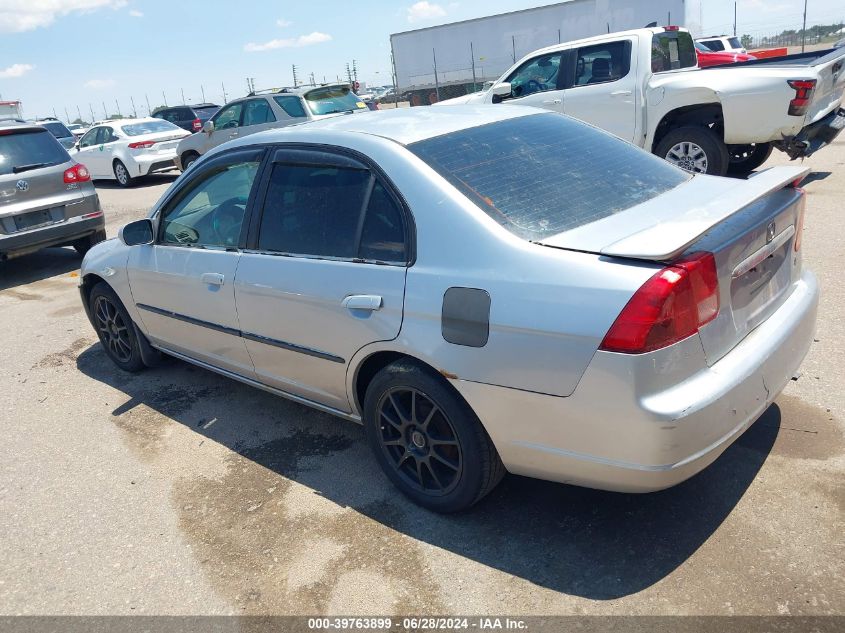 2002 Honda Civic Ex VIN: 2HGES26842H575601 Lot: 39763899