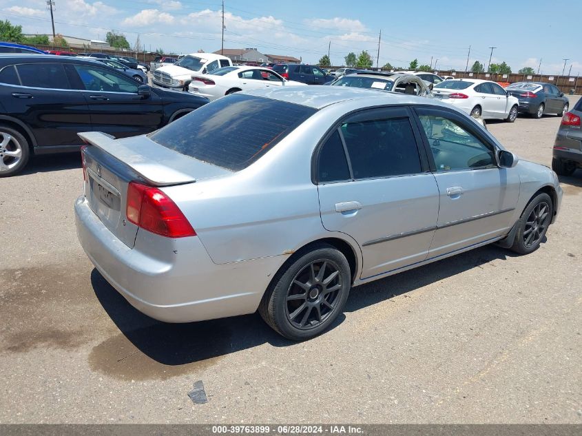 2002 Honda Civic Ex VIN: 2HGES26842H575601 Lot: 39763899